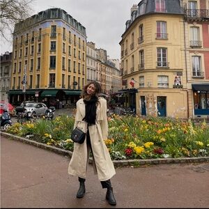 Zara Cream Trench Coat